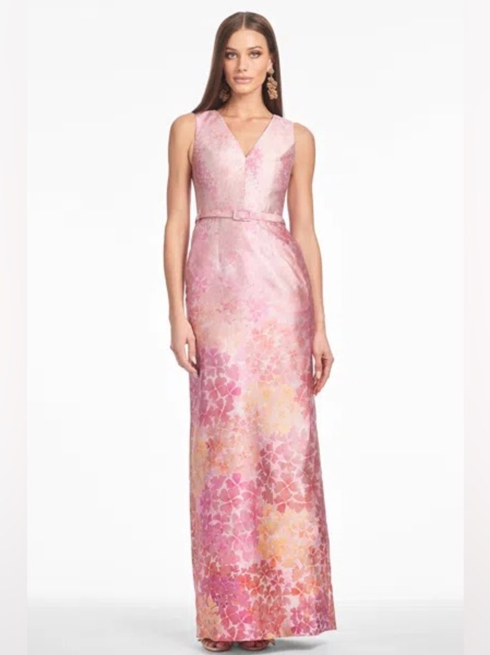 Sachin + Babi Adellyn Gown in Sunset Hydrangea Size 8 - Picture 8 of 8